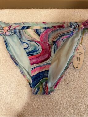 Women’s Multicolor Swirl Bikini Bottom